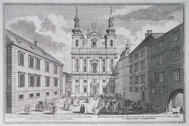 Vue de la Jesuitenkirche et de la Dr-Ignaz-Seipal-Platz à Vienne